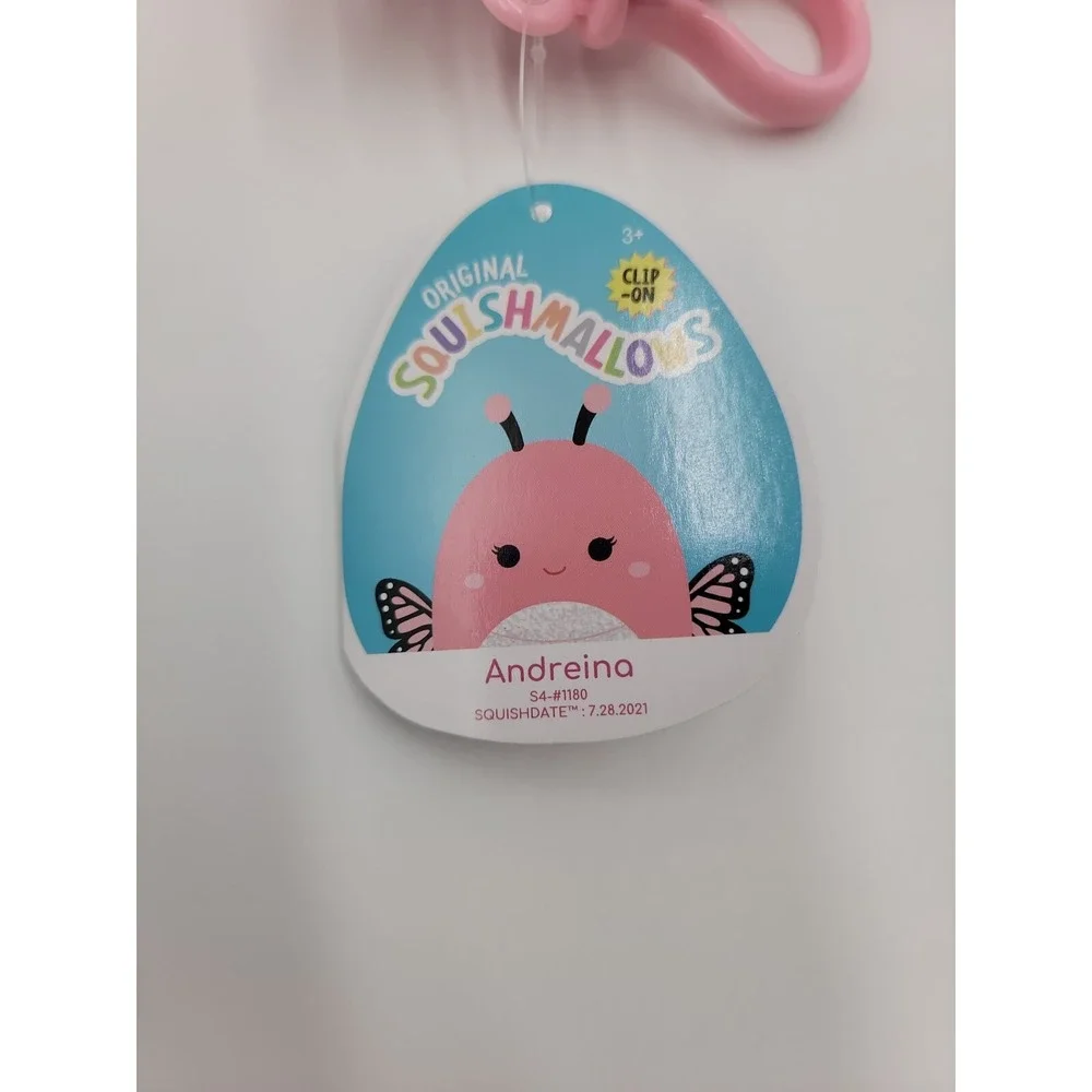 Squishmallow Andreina The Butterfly Clip On‎ 3.5